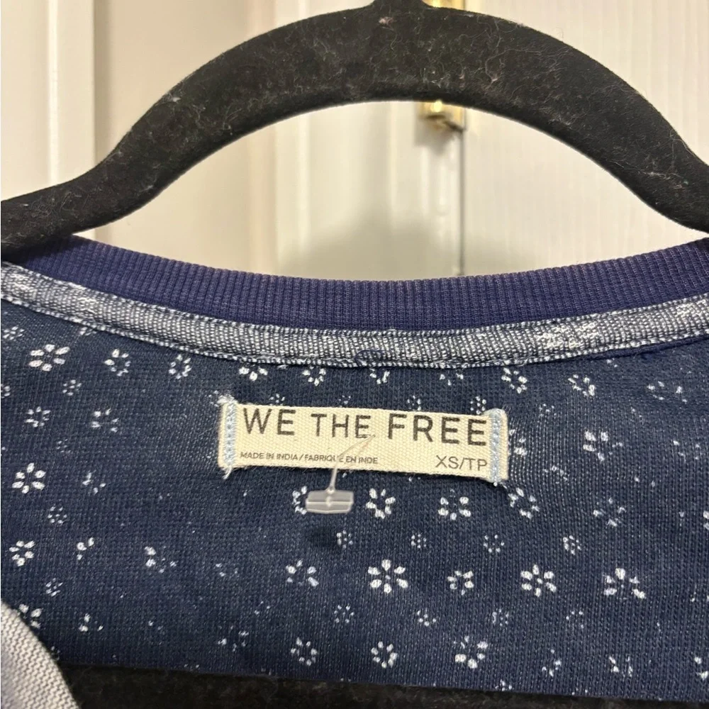 We The Free Free People Indie Printed Cuff Top - Picture 5 of 6